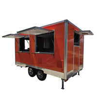 Remorque commerciale mobile avec cuisine complète, chariot alimentaire, camions de restauration d'occasion à vendre par le propriétaire