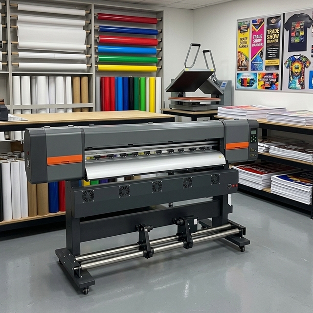 Qucor 1.3M for Digital Sublimation Inkjet Printer XP600 Single Head Roll-to-Roll Eco-Solvent Ink Automatic Wide Banner