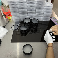 Lunettes de Diffraction 3D RIPU avec Filtre Film Herbe et Verre Plastique pour Pyrotechnie, Lunettes VR Magenta & Vert
