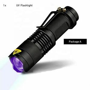 Shingel Poderoso Pequeno Roxo Zoomble Tocha UV 395nm 365nm <span class=keywords><strong>Flash</strong></span> Luz UV Led Lanterna para Teste Jade e Âmbar - Product Image 2