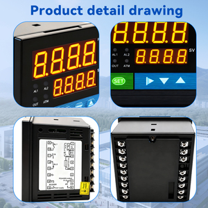 במבצע בקר מכשיר תצוגה דיגיטלי תעשייתי 4-20mA מערכת בקרת תהליכים מכשיר חישת מפלס משאבה למדידת מפלס - Product Image 3