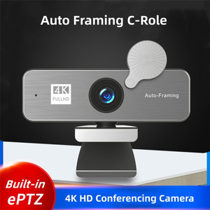 Caméra PC USB 4K à encadrement automatique par IA, grand angle 120°, rotation 360°, suivi IA <span class=keywords><strong>EPTZ</strong></span> intégré - Product Image 2