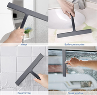 Serpillère en silicone écologique légère Greenwell pour portes et fenêtres en verre, nettoyage de salle de bain avec crochet