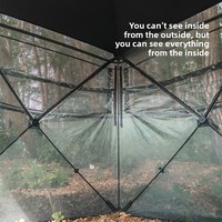 Tente de chasse en plein air avec une forte capacité de dissimulation, vue claire à 270 degrés depuis l'intérieur pour une utilisation tactique, tente de camping imperméable