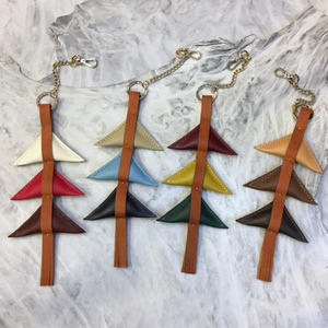 Creative and personalized keychain/<b>bag</b> <b>charm</b>, PU leather Christmas tree key pendant, Korean style fashionable and versatile key - Product Image 4