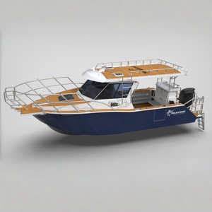 Yate de Aluminio Soldado de <span class=keywords><strong>8m</strong></span>, <span class=keywords><strong>Barco</strong></span> de Pesca de Lujo, <span class=keywords><strong>Barco</strong></span> Crucero con Cabina para 8 Personas en Venta - Product Image 1