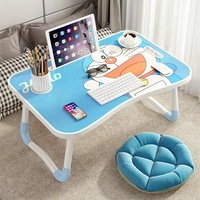 Table de chevet en MDF pour ordinateur portable, table de chevet réglable et pliante pour ordinateur portable
