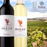 Vin rouge HIZAN Roble vieilli en fût de chêne, fabriqué en Espagne, D.O. Vin de table espagnol Ribera Del Duero 750ml