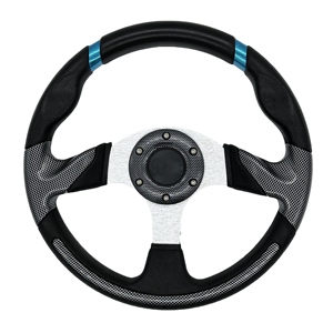 탄소 PU <span class=keywords><strong>12</strong></span>.5 인치/320mm 범용 수정 스티어링 휠 골프 카트 스티어링 휠 - Product Image 1