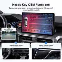 Autoradio Android 15 pouces pour Toyota Tacoma 4Runner 2024+ avec écran CarPlay, Android Auto, radio multimédia, GPS et navigation