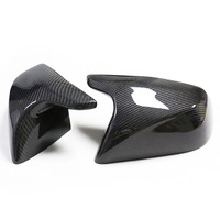Coques de rétroviseurs en fibre de carbone noire brillante style M Vantwo, remplacement pour Tesla Model 3 2016 et plus