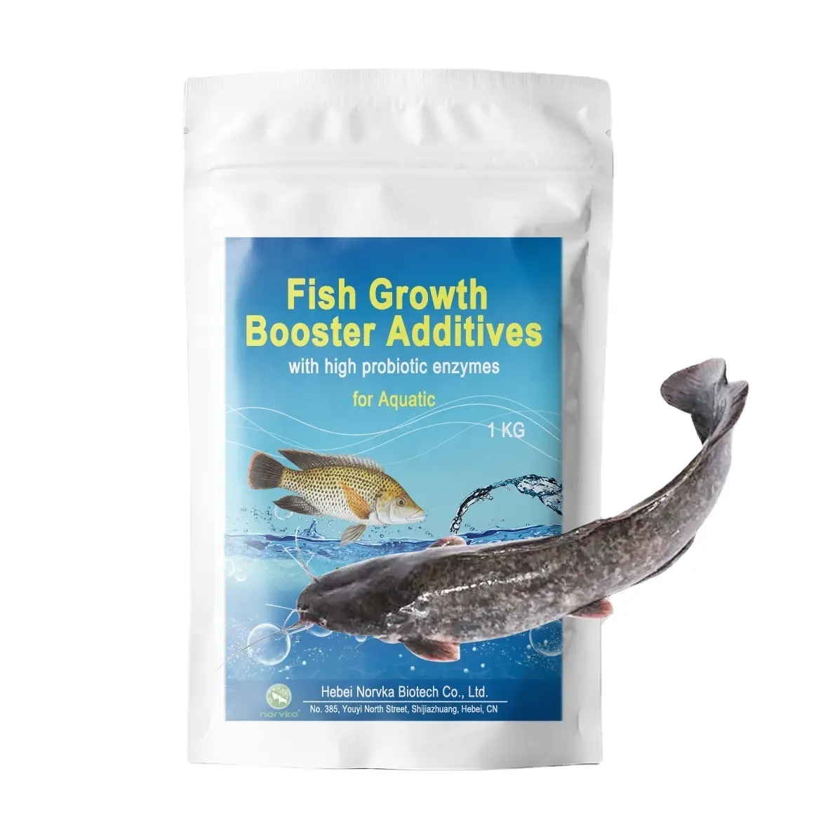 Fish growth booster feed additives supplement probiotics enzymes for tilapia catfish