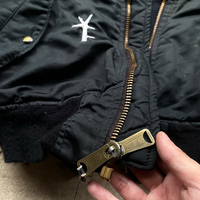 Blouson d'hiver réversible pour homme, coupe-vent épais et surdimensionné en nylon, avec col montant, style aviateur