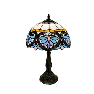 Antieke Stained Glass Lamp Shades Kamer Lamp Quoizel Tiffany Tafellampen