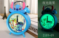 Horloges réveil lumineuses Stitch, Horloges réveil Stitch illuminées, Horloges réveil Stitch scintillantes
