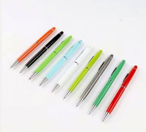Stylo publicitaire tactile capacitif en métal deux-en-un haut de gamme, pointe bille 1,0 mm, encre noire/bleue/rouge, cadeau promotionnel, stylo mobile - Product Image 4