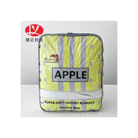 Sac rétractable en PVC personnalisable, emballage transparent imperméable pour draps, chaussettes, vêtements, fourrure, fermeture éclair supérieure, impression de logo