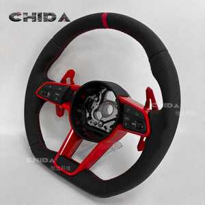 <span class=keywords><strong>Volante</strong></span> de Cuero Personalizado de Alta Calidad para <span class=keywords><strong>Audi</strong></span> Tt R8 Rs5 Rs6 Rs7 Rs3 Rs4 Rs5 A3 A6 S4 S5 A6 C7 <span class=keywords><strong>A4</strong></span> B8 B9 - Product Image 3