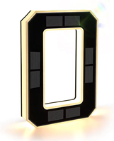 Lampes LED solaires étanches IP65, numéros de maison, lettres de signalisation extérieure, plaque de décoration pour jardin, cour, rue, maison