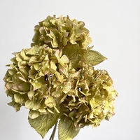 Fleur artificielle en soie d'hortensia séché réaliste et douce, style vintage, pour la décoration intérieure et les accessoires de photographie de mariage