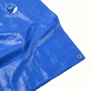 Bâche en PE robuste pour extérieur, avec renforts de bords épaissis, imperméable, avec œillets, résistante aux UV, pour couverture extérieure - Product Image 3