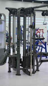 Équipement de gym sur mesure Rosen Sport Fitness : Appareil multifonctionnel à sélection de charge par pignon, Multi-jungle 8 stations pour Lj-5 - Product Image 2