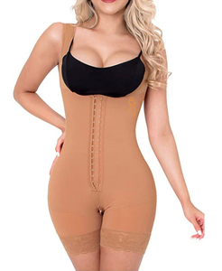 Fajas de vientre de talla grande para mujer, <span class=keywords><strong>FA</strong></span>-006 de cintura Beige, postparto, adelgazante, Fajas moldeadoras, ropa deportiva de una pieza - Product Image 6