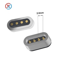 Connecteur magnétique mâle-femelle 4 broches, pas de 2,0 mm, chargeur Pogo Pin, connecteur magnétique DC 12V1A