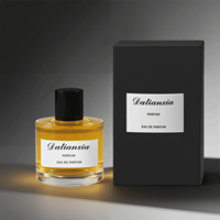 Vente en gros de flacons de parfum ronds de luxe de 30ml 50ml 100ml flacons de parfum en verre vide transparent de haute qualité avec emballage en boîte