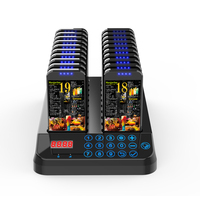 Zumbador electrónico de mesa para restaurante, sistema de paginación de camarero con 20 vibradores, zumbador de llamada al cliente