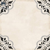 FG30152 Carreaux de sol 300*300mm à motifs, style vintage, avec bordure, faible absorption d'eau, en porcelaine rustique