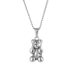 Collar de Cadena con Oso Despectivo, Joyería Hip Hop, Acero Inoxidable, Chapado en Oro de 18K PVD, Hipoalergénico, para Mujeres y Hombres, Regalo - Product Image 6