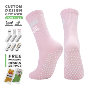 कस्टम लोगो पाइलेट ग्रिप मोजे महिलाओं के लिए कस्टम डिजाइन योग सॉक - Product Image 3
