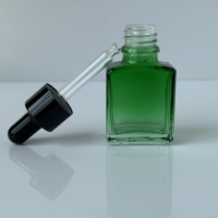 Flacon compte-gouttes rectangulaire en verre coloré de 30 ml et 40 ml, design personnalisé, pour huiles essentielles, flacons en verre pour désodorisant de voiture
