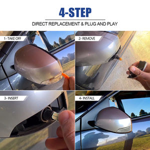 Clignotant séquentiel LED ambre étanche IP67 pour rétroviseur de Renault <span class=keywords><strong>Megane</strong></span> MK3 Fluence Scenic III 2008-2019 - Product Image 5