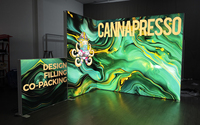 Stand Espositivo di Lusso per Eventi Aziendali, Vetrina Personalizzata per Fiere, Design Elegante e Configurazione Flessibile
