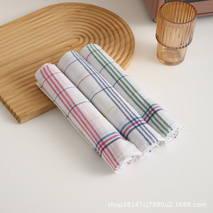 Mantel de Tela para Té 38x66 cm, Diseño a Rayas y Cuadros, Poliéster y Algodón, Paño de Cocina Multiusos - Product Image 5