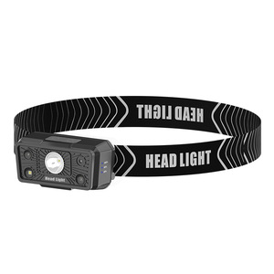 Lampe frontale à capteur intelligent Skywolf, 2000 mAh, rechargeable, LED réglable, pour le cyclisme, la course à pied, la pêche - Product Image 2