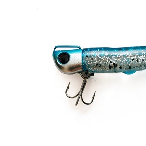 Señuelo de Pesca de PVC con Cabeza de Jig de 110 mm y 33 g, Cola en Forma de T, con Anzuelo de Plomo para Pesca en Ríos y Lagos - Product Image 5