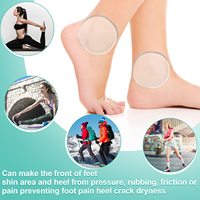 Protège-chevilles et disques de protection en gel pour le ski, la randonnée, le skateboard et plus encore - Unisexe, transparents et ronds