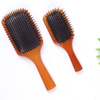 Peignes à cheveux en bois naturel écologique personnalisés brosses pour les cheveux fins et droits épais et bouclés pour la maison