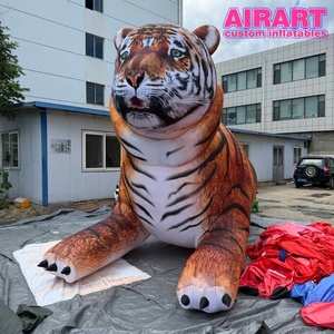 Mascotte tigre gonflable réaliste géante pour la décoration d'expositions zoologiques - Product Image 4