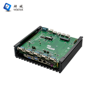 Mini PC Industrial de Automatización Sin Ventilador con Intel I3 I5 I7 de 6ª-8ª Generación, Pantalla HD VGA, 2 LAN, 6 RS232 DB9 COM SIM, Compatible con Win7