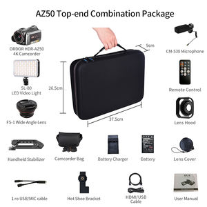 Caméra vidéo numérique AZ50 4K WiFi avec vision nocturne infrarouge, zoom 64x, microphone stéréo, enregistreur vidéo numérique - Product Image 6