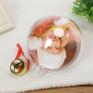 Décorations <span class=keywords><strong>de</strong></span> vacances pour la Saint-Valentin Boules transparentes 8cm 10cm <span class=keywords><strong>avec</strong></span> insertion <span class=keywords><strong>photo</strong></span> Boules d'arbre <span class=keywords><strong>de</strong></span> noël en plastique Ornements - Product Image 5