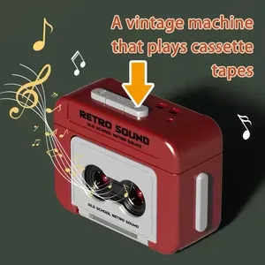 LLavero de caja de música de gramófono Retro, juguete creativo para aliviar el estrés para mujer, bolso, accesorio de estilo Vintage - Product Image 6