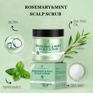 Pegatinas Personalizadas 300g Producto para el Cuidado del Cabello Exfoliante Capilar Refrescante de Romero y Menta Apto para Todo Tipo de Cabello - Product Image 3