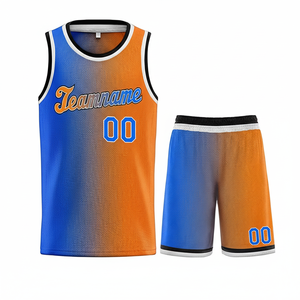 Ensemble d'uniformes de basket-ball en matériaux de haute qualité, vente en gros d'uniformes de basket-ball de couleur personnalisée pour hommes - Product Image 1