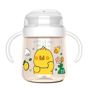 <span class=keywords><strong>Vaso</strong></span> de Agua para Bebé con Diseño de Dibujos Animados, Anti-ahogo, Anti-goteo, de PPSU, con Asa - Product Image 3