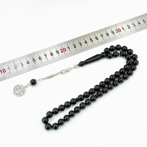 하이 퀄리티 이슬람기도 10mm 45 구슬 천연 수지 용품 판매 Tasbih 세련된 Tasbeeh 아랍어 시계 묵주 - Product Image 5